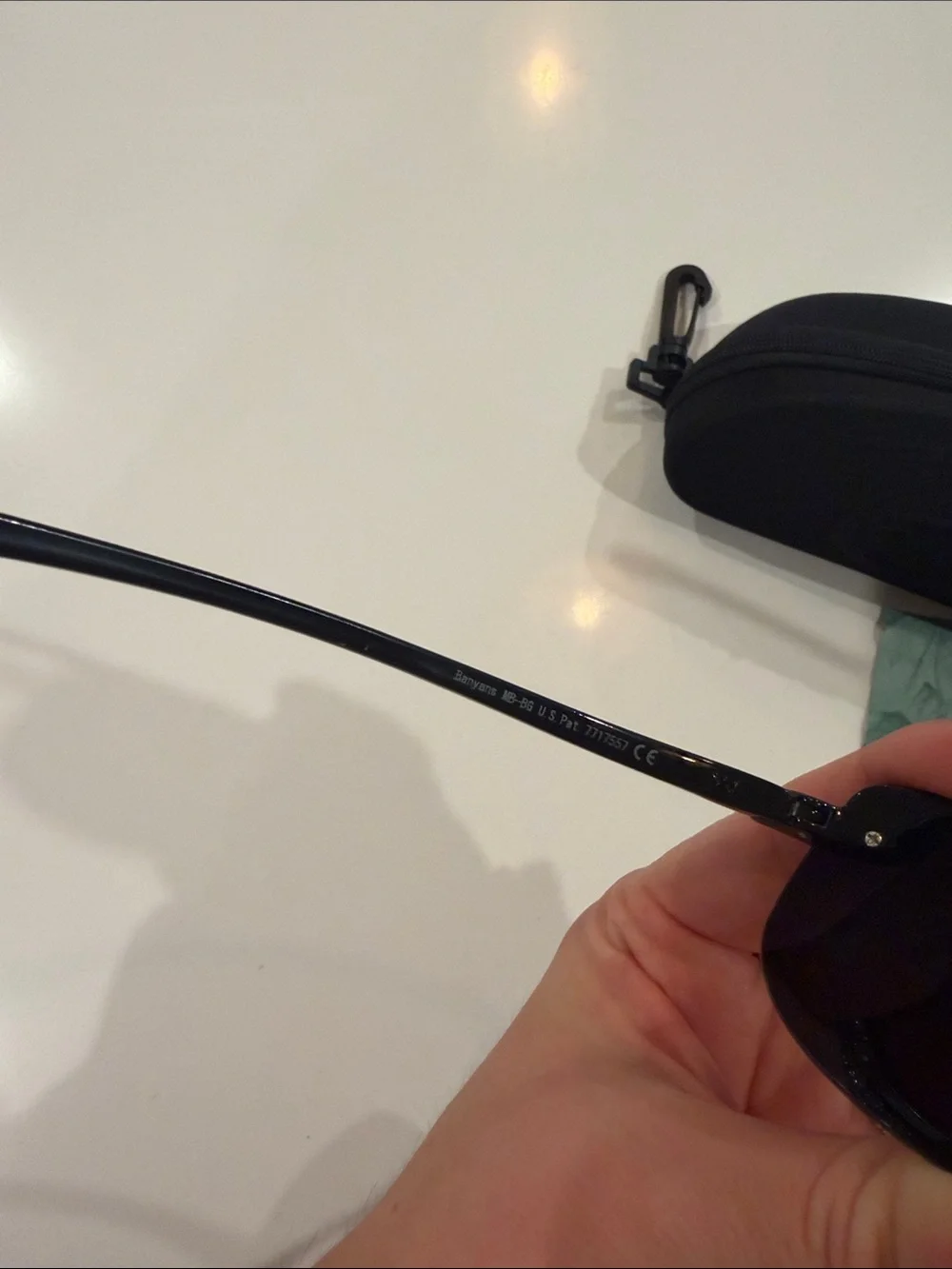 Maui Jim Banyan Polarized Rimless Sunglasses with case
